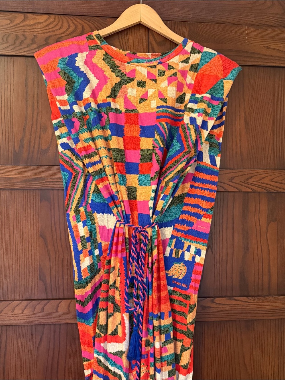 Farm Rio Patches Shirt Dress with Belt Size XL - Picture 3 of 11